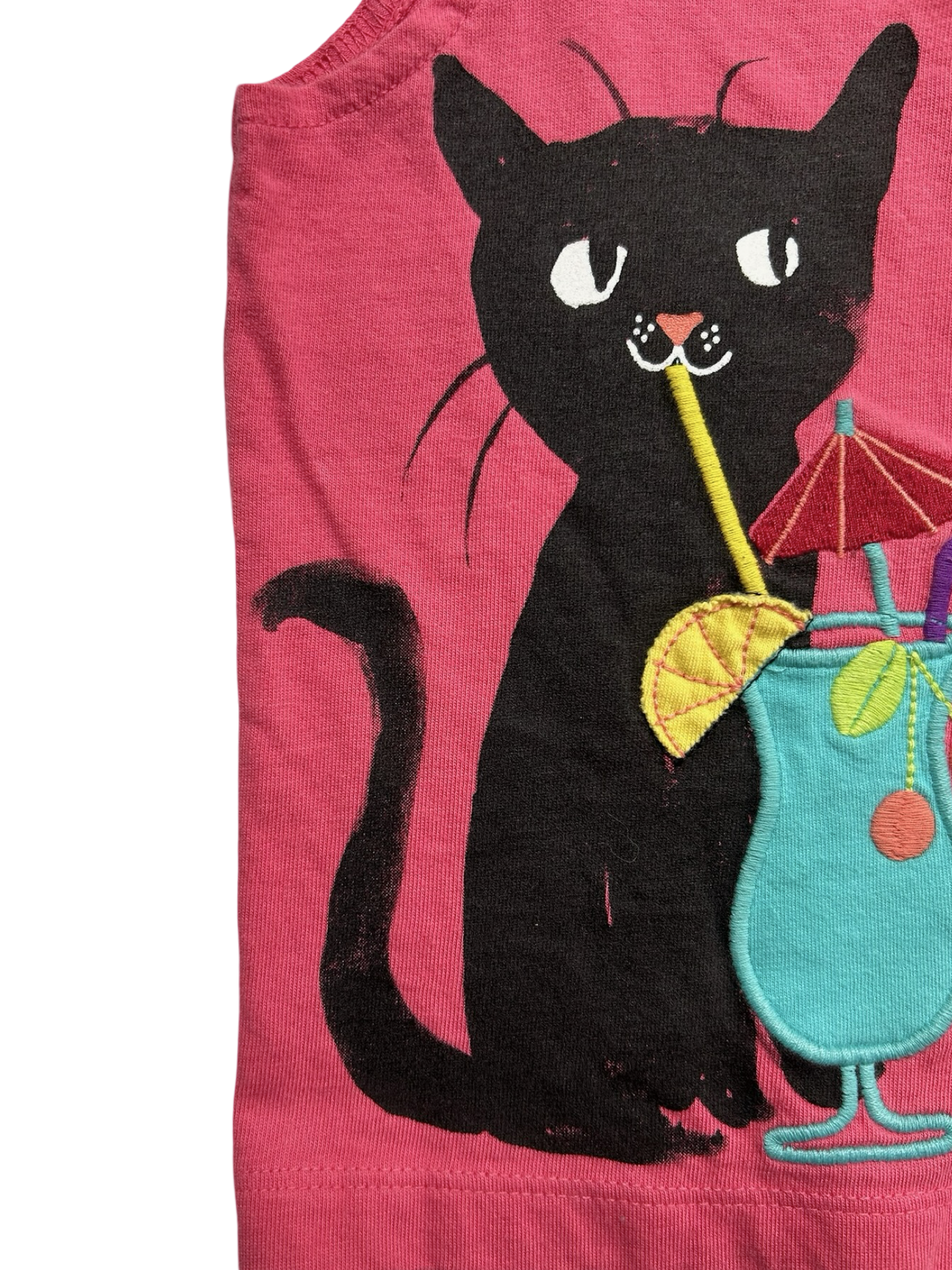 12M-18M Baby Girls Baby Gap Cat 🐈‍⬛ & Dog 🐕  Printed Tank Top.