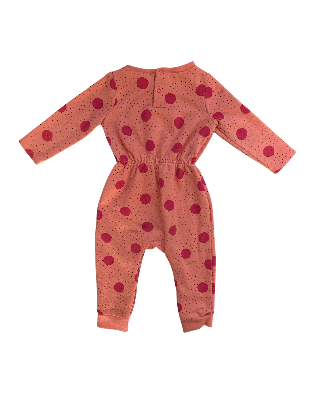 12M Baby Girl Cat & Jack Pink Polka Dot Romper