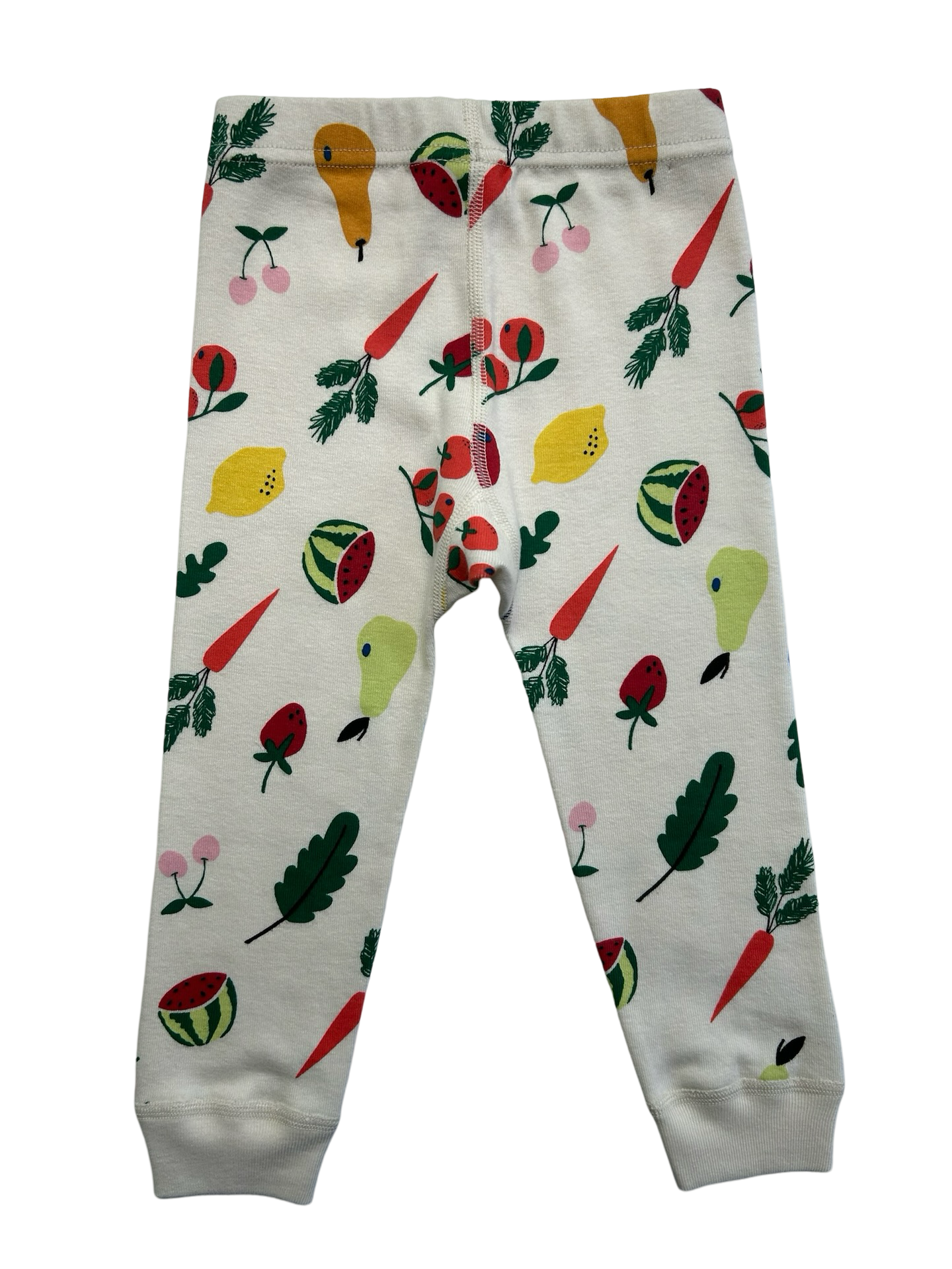18M-24M Hanna Andersson Baby Girls Fruits / Veggies Print Long Sleeve Pajamas 2 Pieces Set. NWT