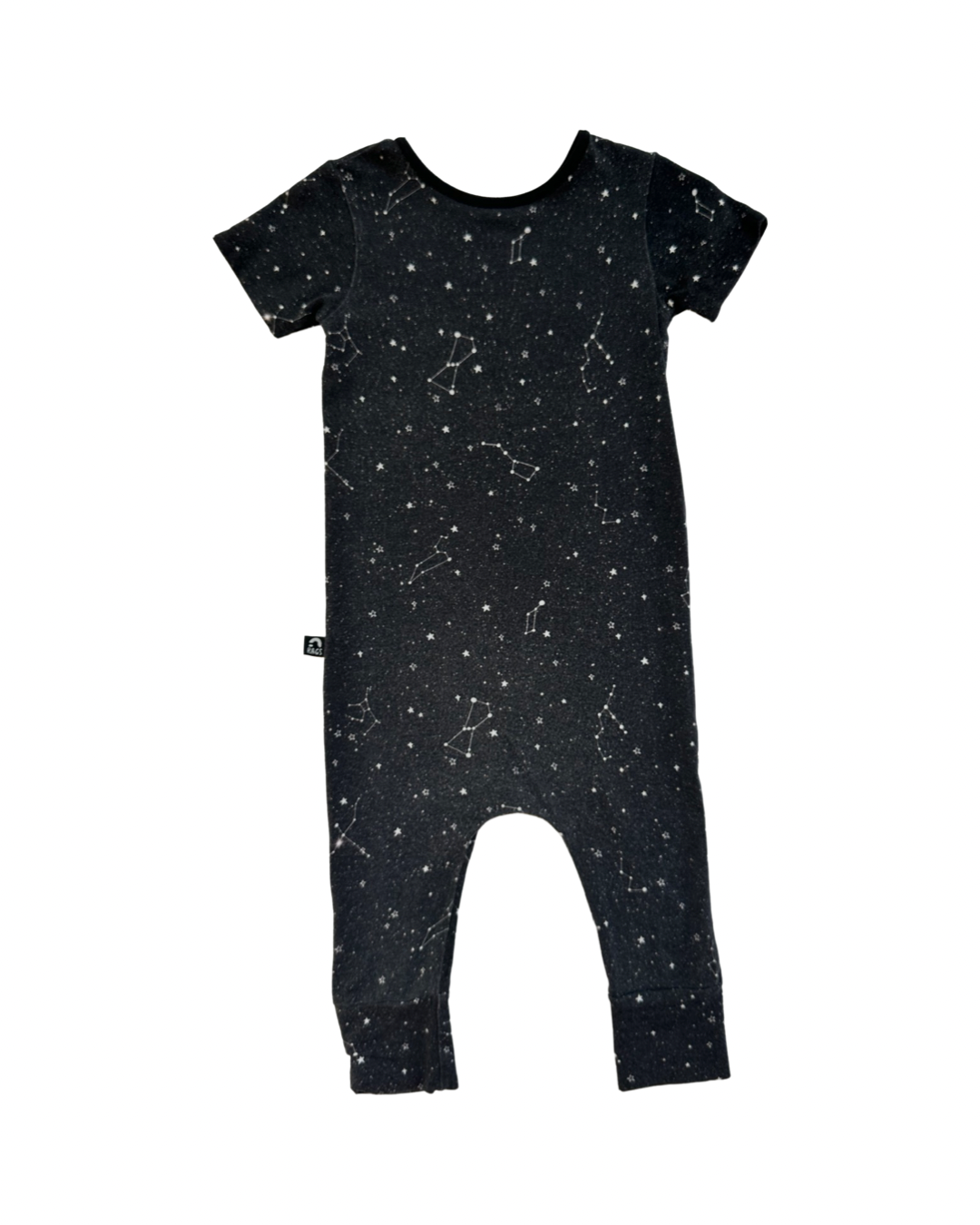 18-24M Baby Boy / Girl Black Constellations RAGS to Raches Romper