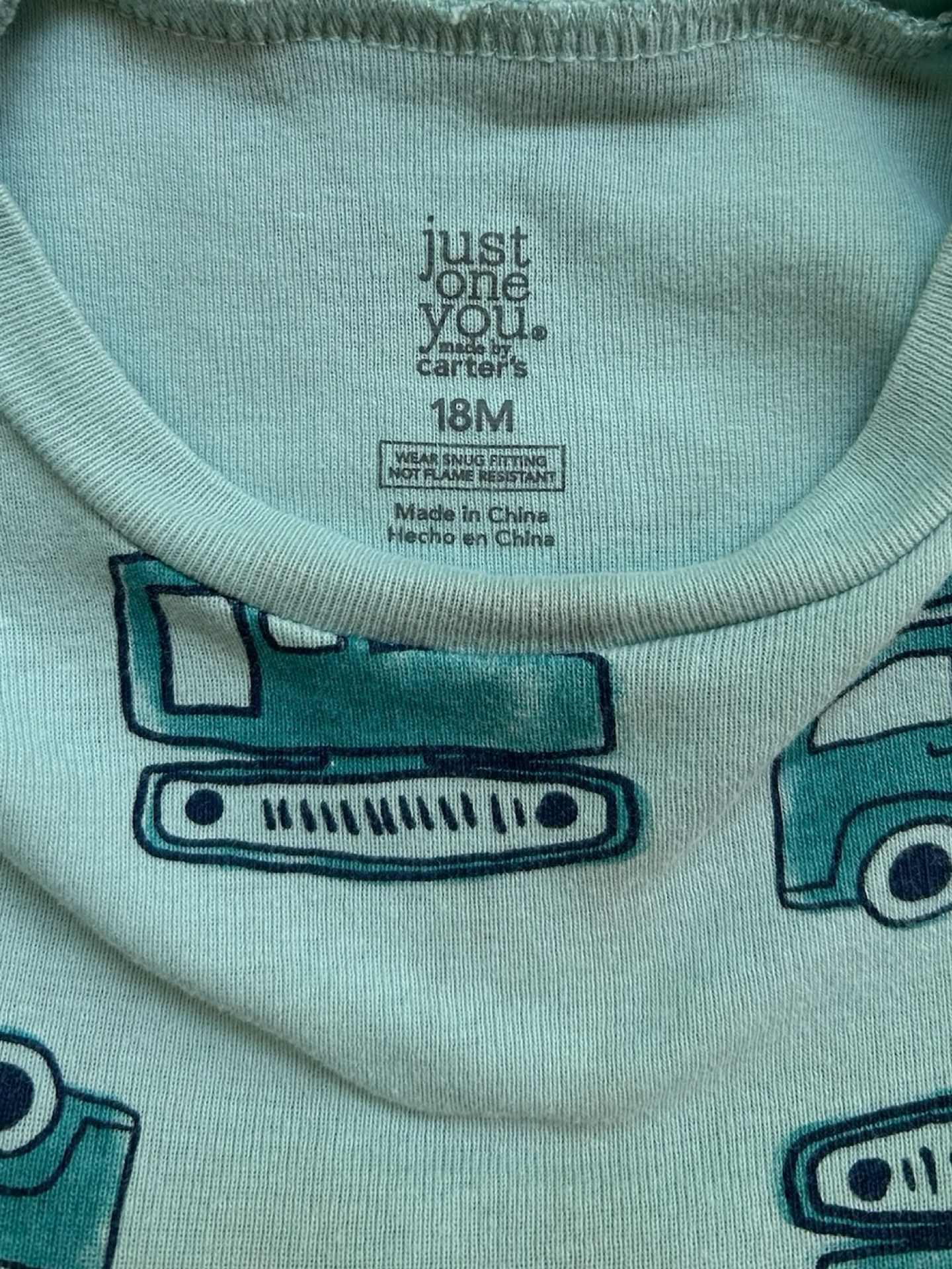 18M Baby Boy’s Carters Just One You Construction PJs