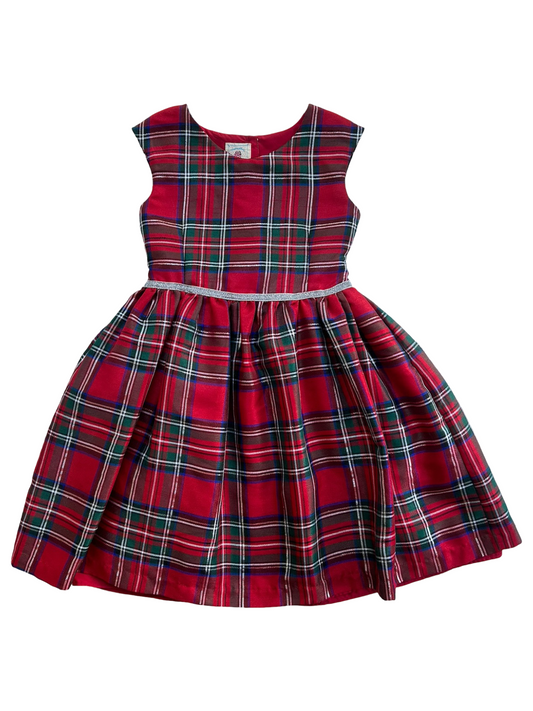 6x Girls Marmellata Red Tartan Plaid Christmas Dress