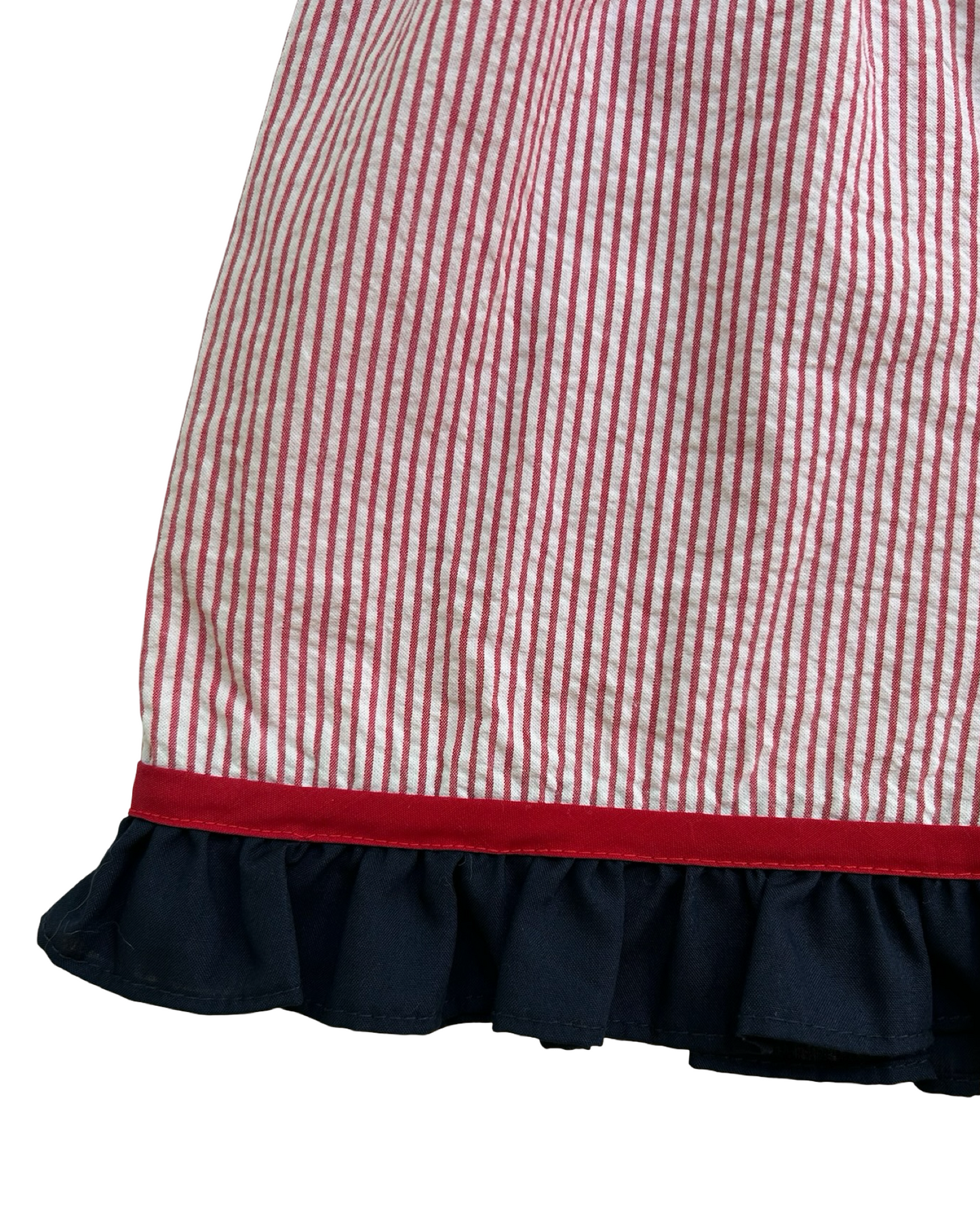 6T Toddlers Girls Zuccini Top Lobster 🦞🦞 Embroidered Shoulder And Striped Ruffle Short.