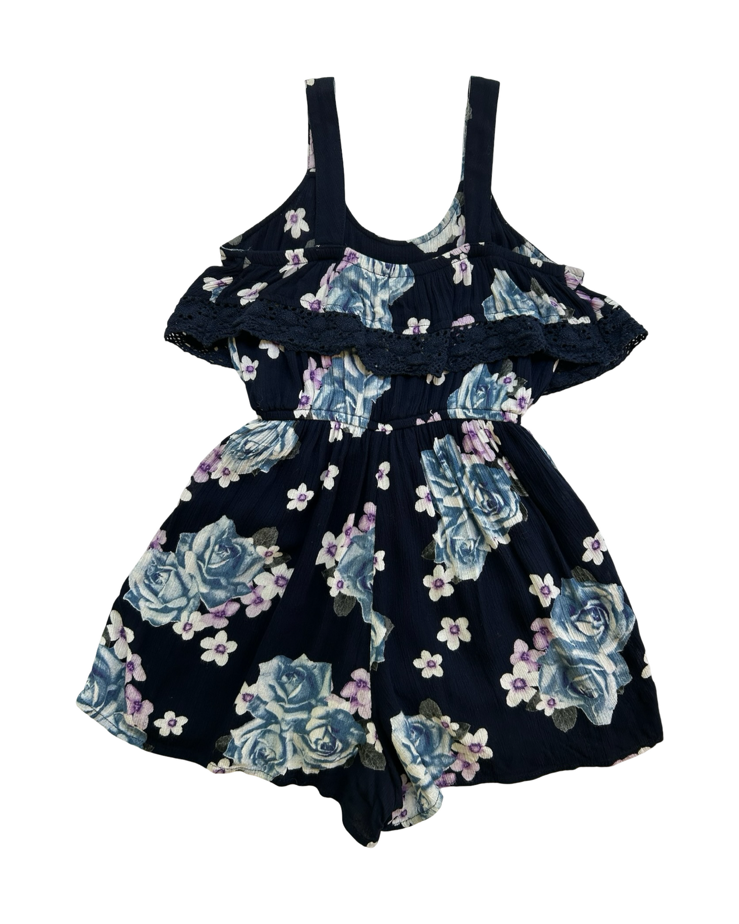6T Toddlers Girls Justice Floral Jumpsuit Romper.