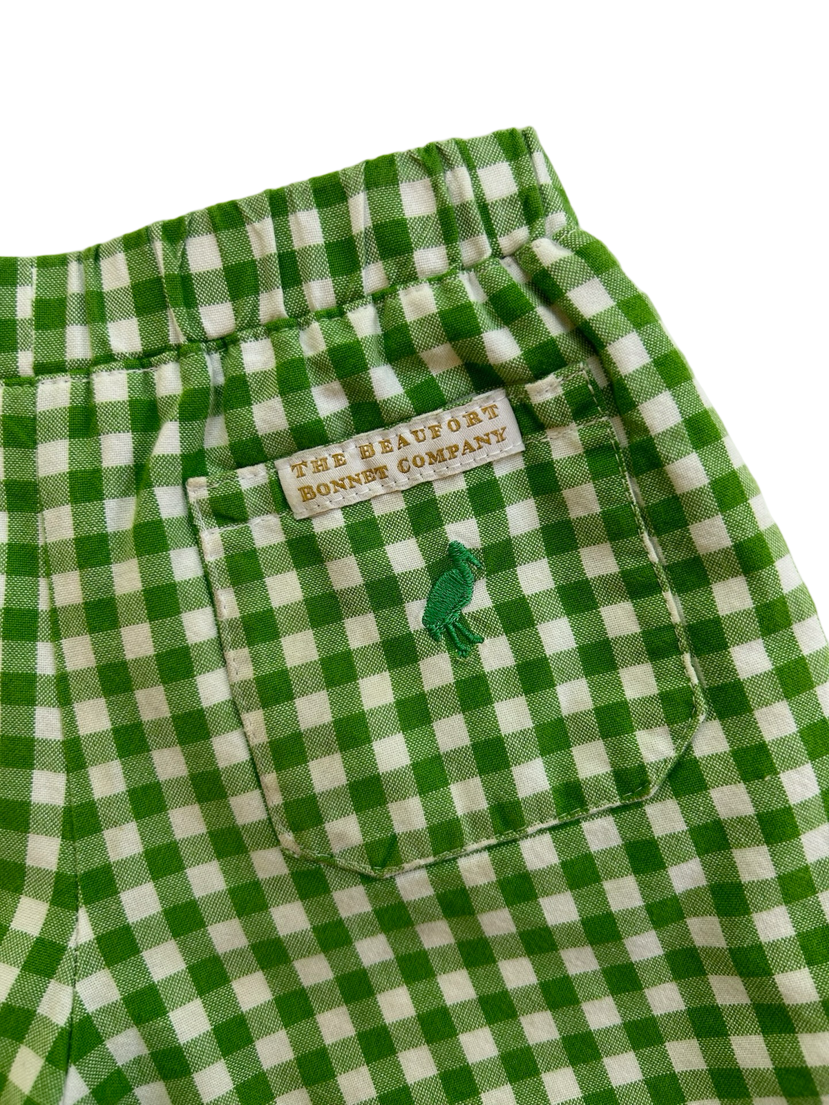 4T Toddler Boy TBBC The Beaufort Bonnet Company Green Gingham Shorts