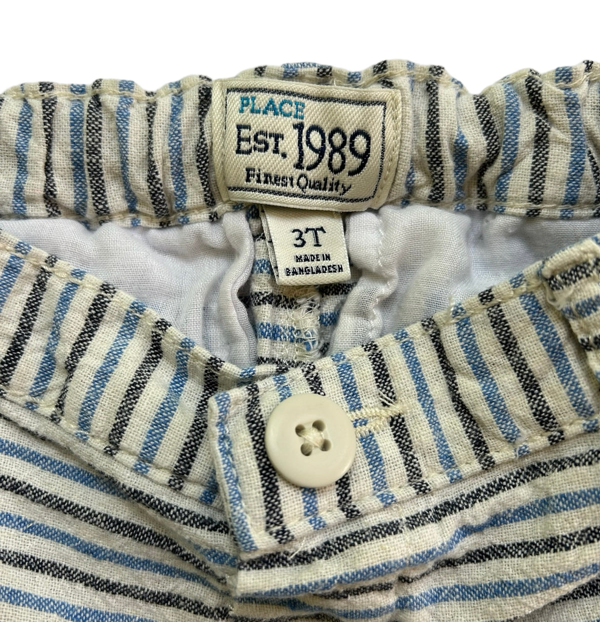 3T The Children’s Place Boys Shorts Striped Adjustable Waist