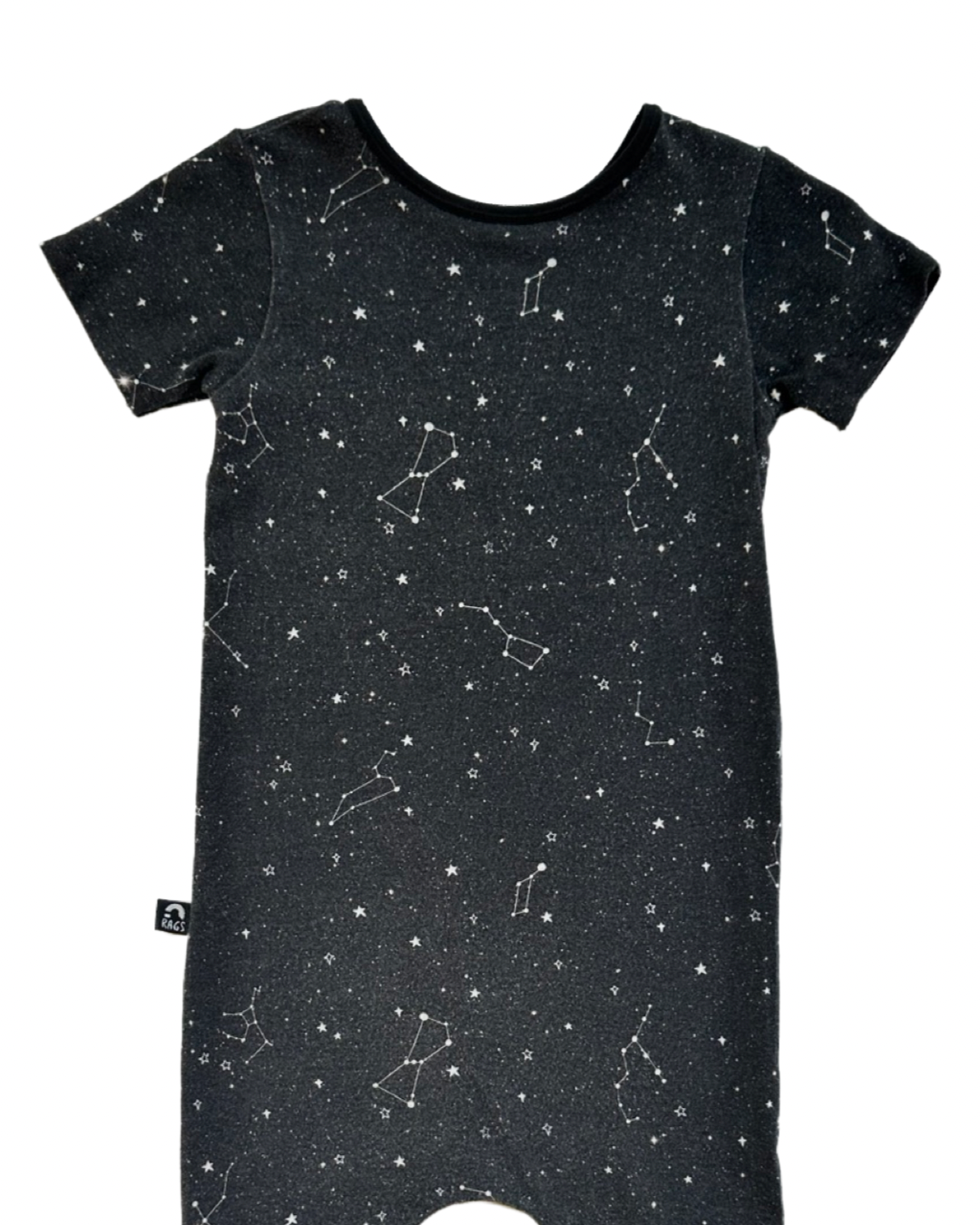 18-24M Baby Boy / Girl Black Constellations RAGS to Raches Romper