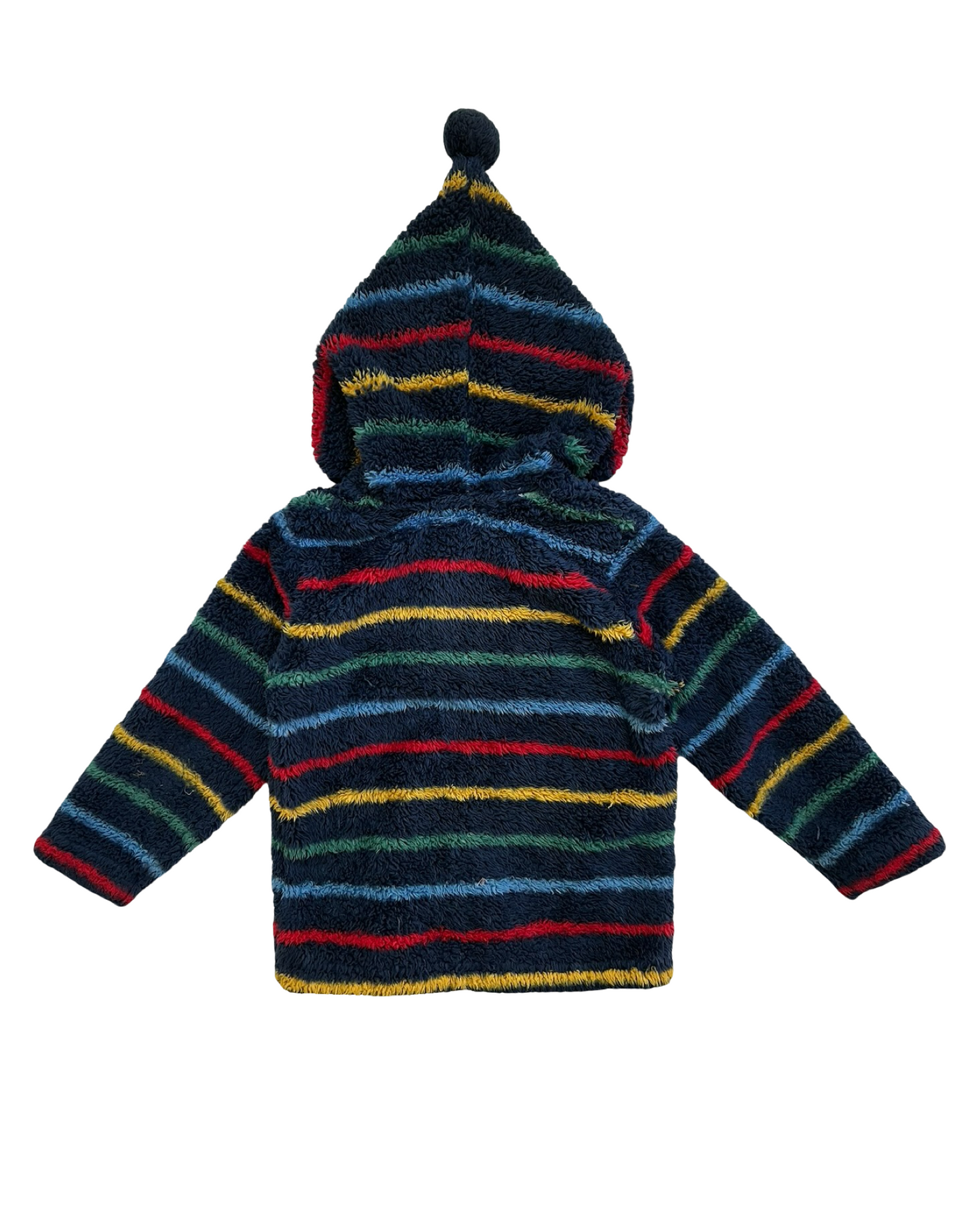 3T Toddler Boys Hanna Andersson Striped Sweater Zip Up Hoodie Jacket