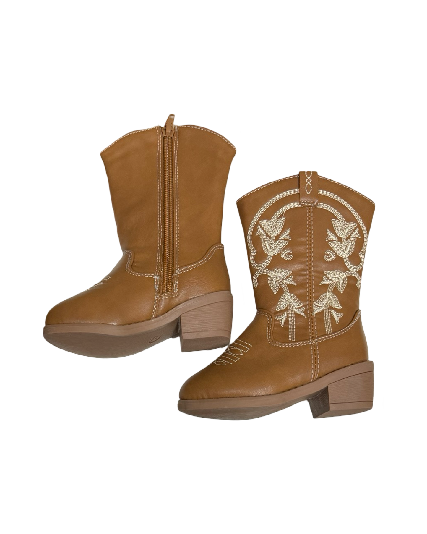 5C Toddler Girl Brown Stepping Stones Cowgirl Boots