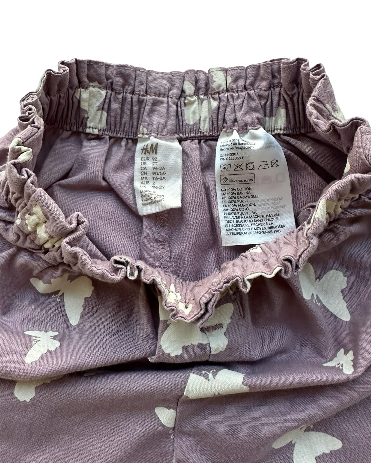 2T Toddler Girls H&M Butterfly 🦋 Pattern