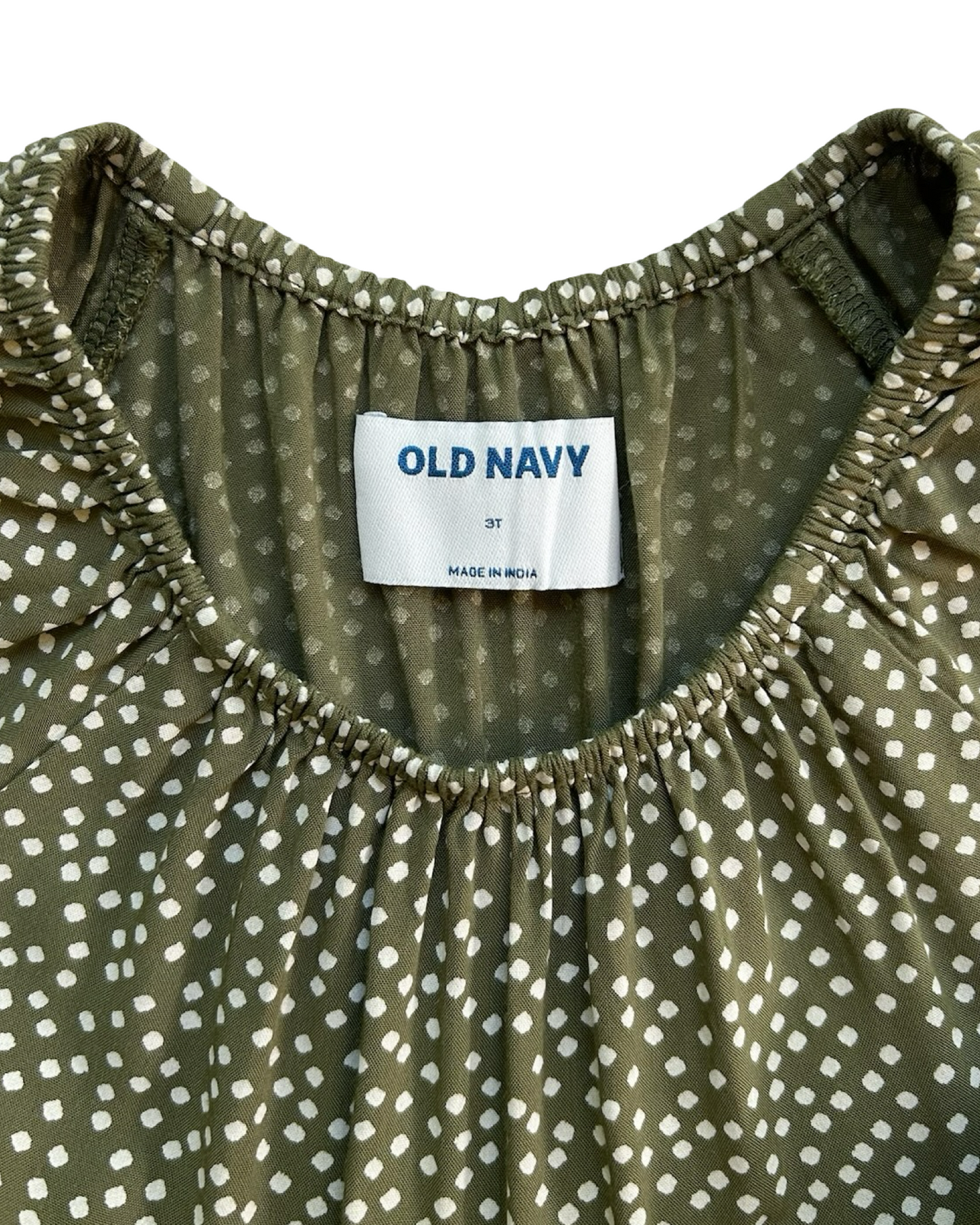 2T Toddlers Girls Old Navy Flutter Sleeve Cinched Waist Polka Dot Romper