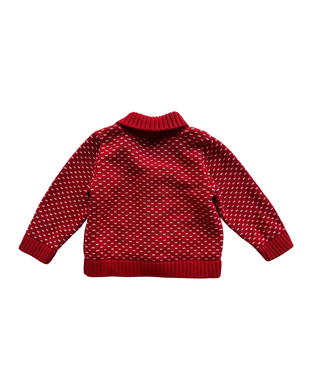 12-18M Baby Boy Red Old Navy Christmas Reindeer Cardigan Sweater