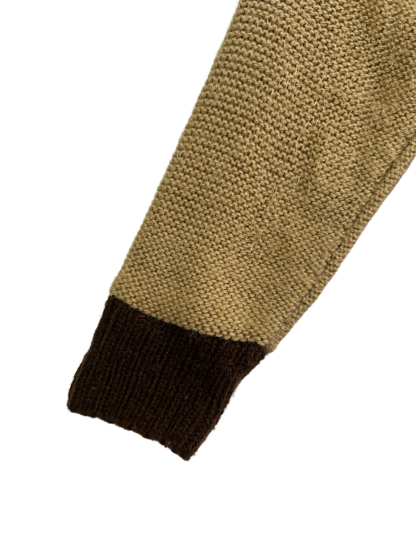 2T / 3T Toddler Boys Vintage Zippered Cardigan Sweater Brown with Puppy Dog Trim on Pockets