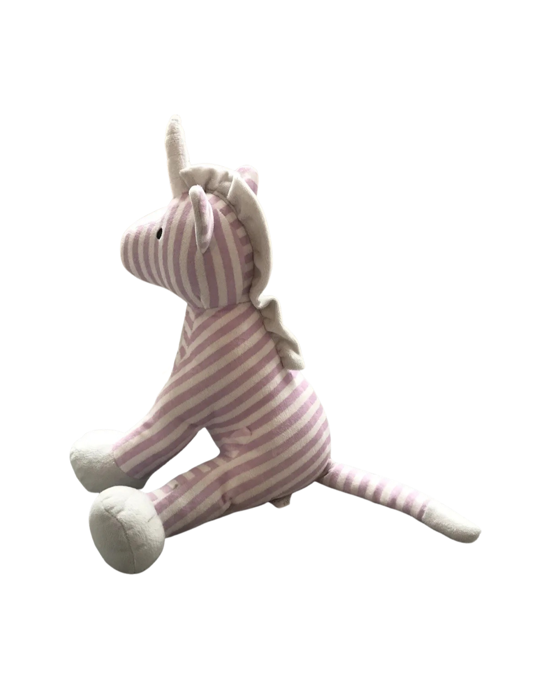 Bella Tunno Poetic Plush Purple White Stripes 14” Unicorn Dream Lovey