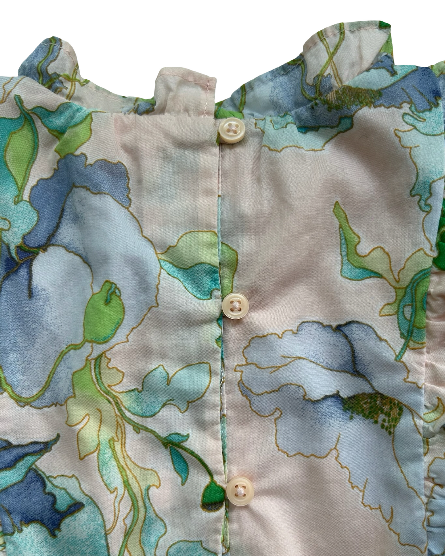 5T Toddlers Girls Janie and Jack Floral Smocked Ruffle Top.