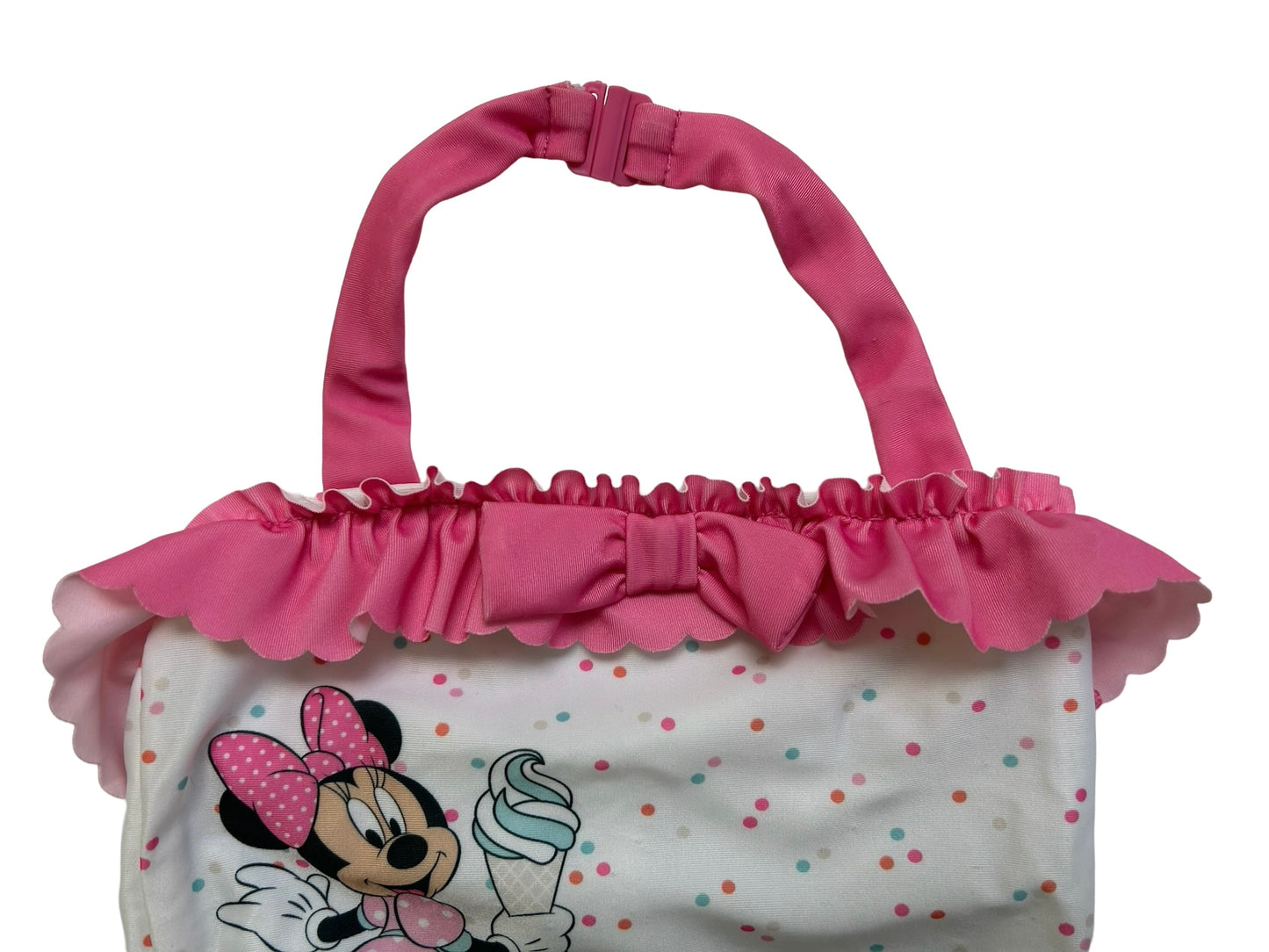 12M -18M Baby Girls Disney Minnie Mouse With Ice Cream Swimsuit One Piece.