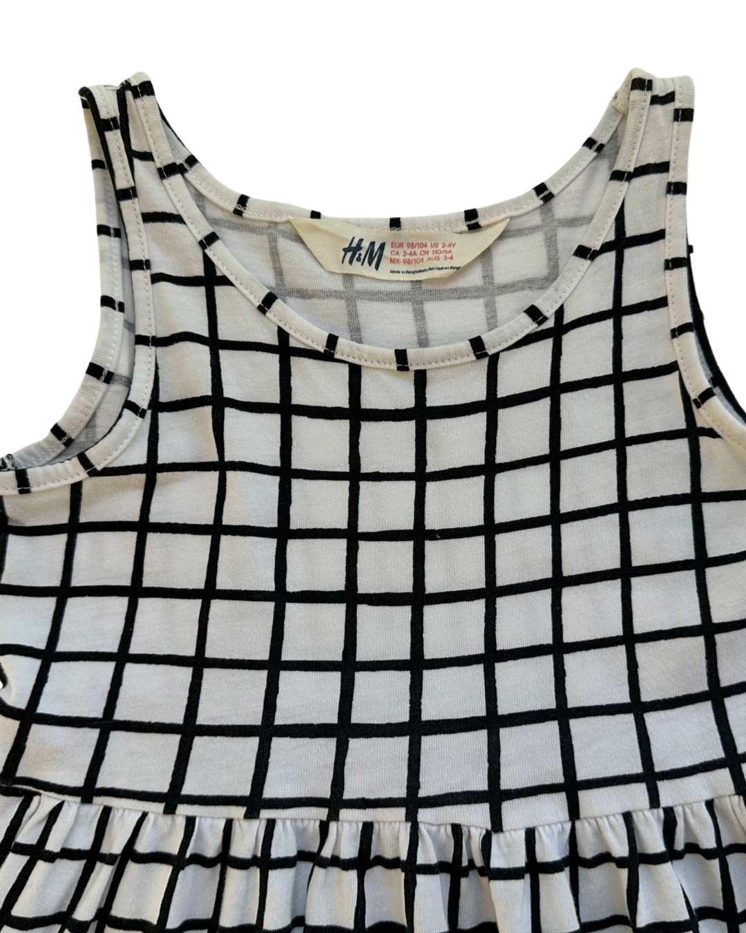 2T / 3T Toddler Girl H&M Black Geometric Play Dress