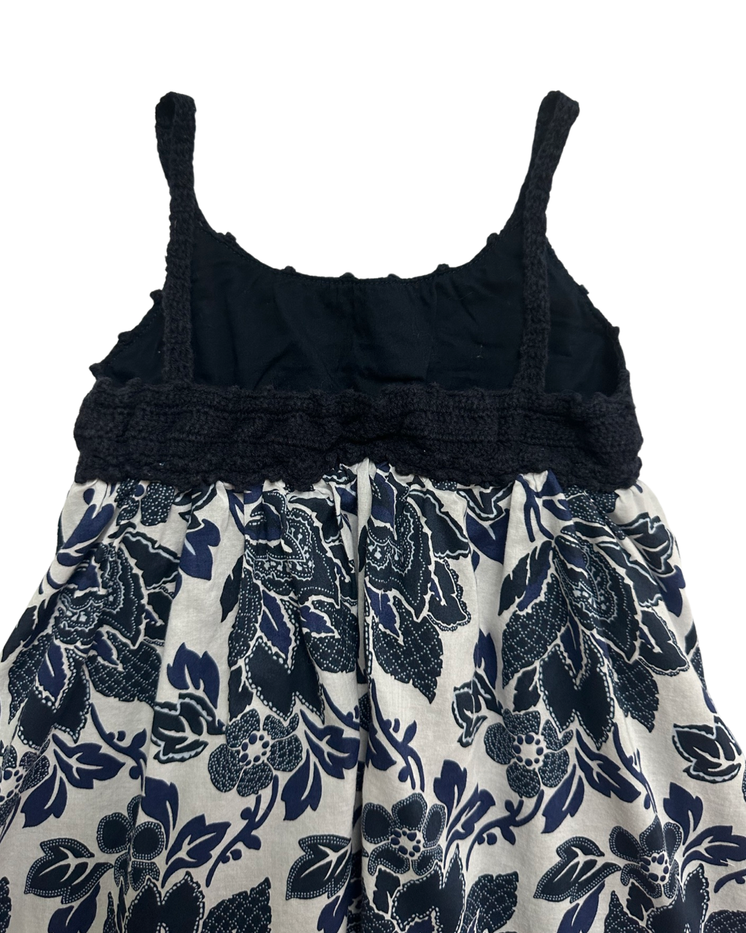 12M-18M Baby Girl Baby Gap Navy Crochet Top Floral Dress