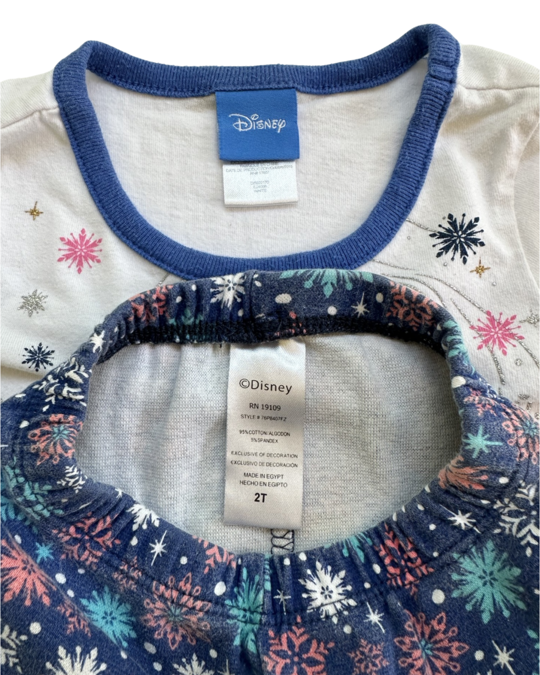 2T Toddler Girl Disney Frozen Elsa & Anna 2pc PJs