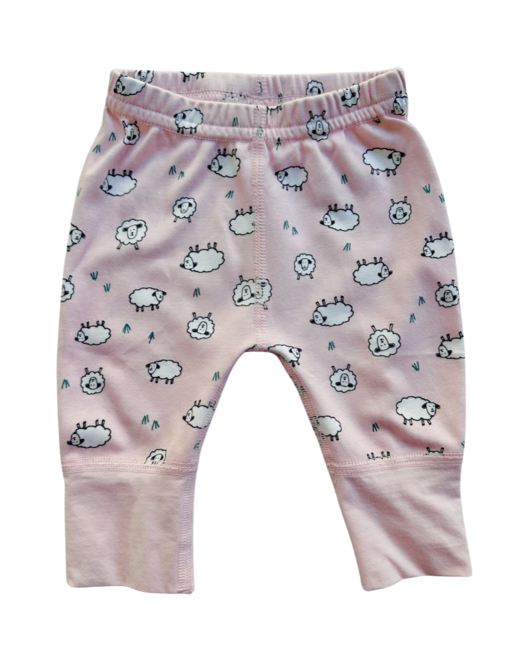 Newborn Baby Girl Hanna Andersson Pink Organic Pima Cotton Sheep Set