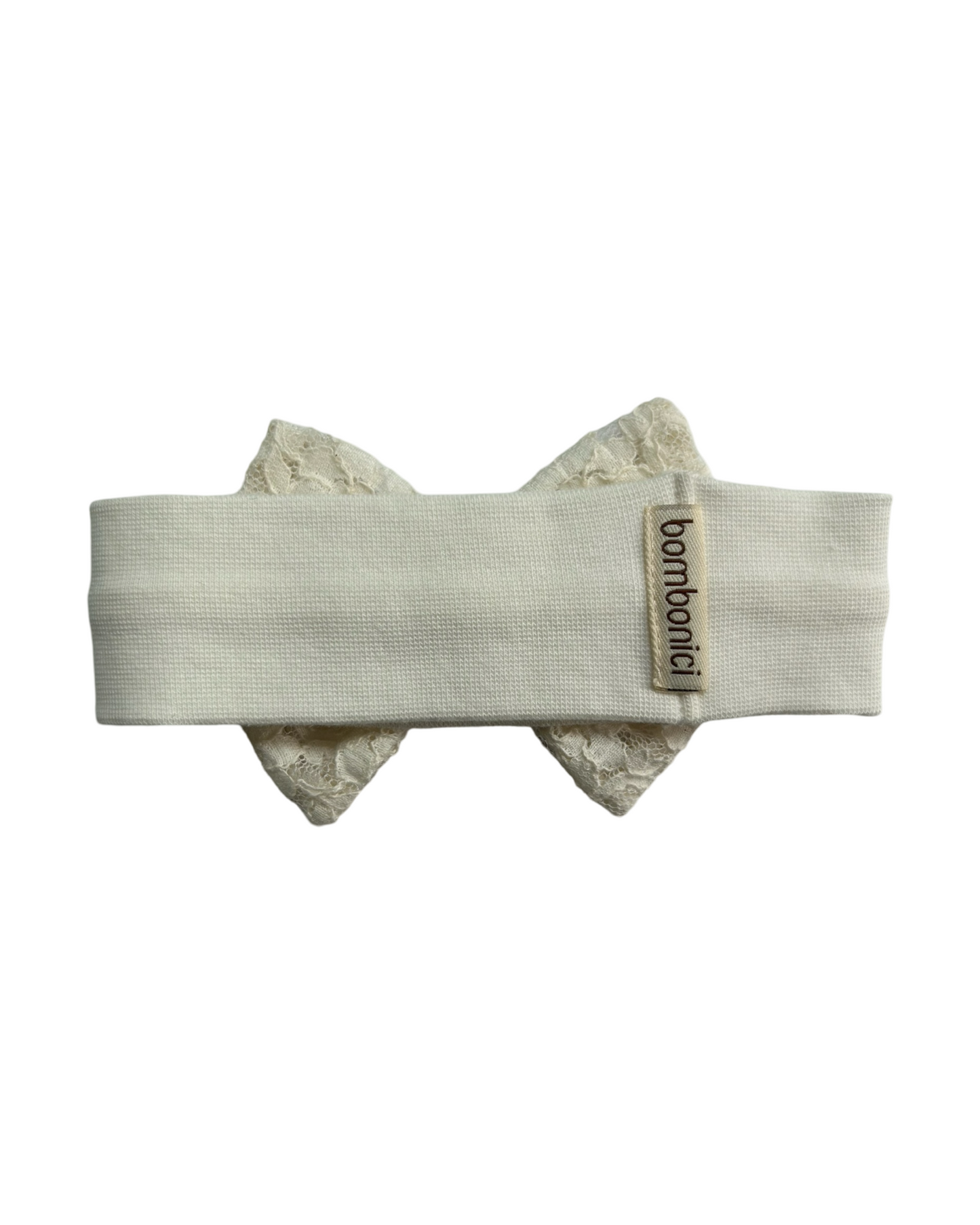 0-3M Baby Girl White / Cream Lace Dress with Headband
