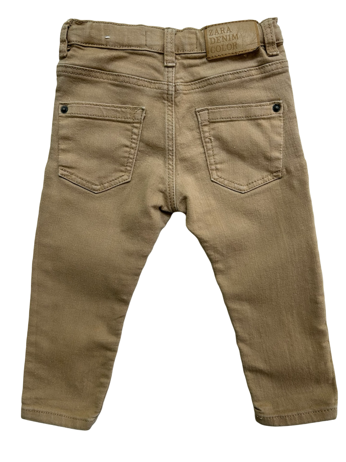 12M - 18M Zara Baby Boy / Girl Khaki Skinny Jeans.