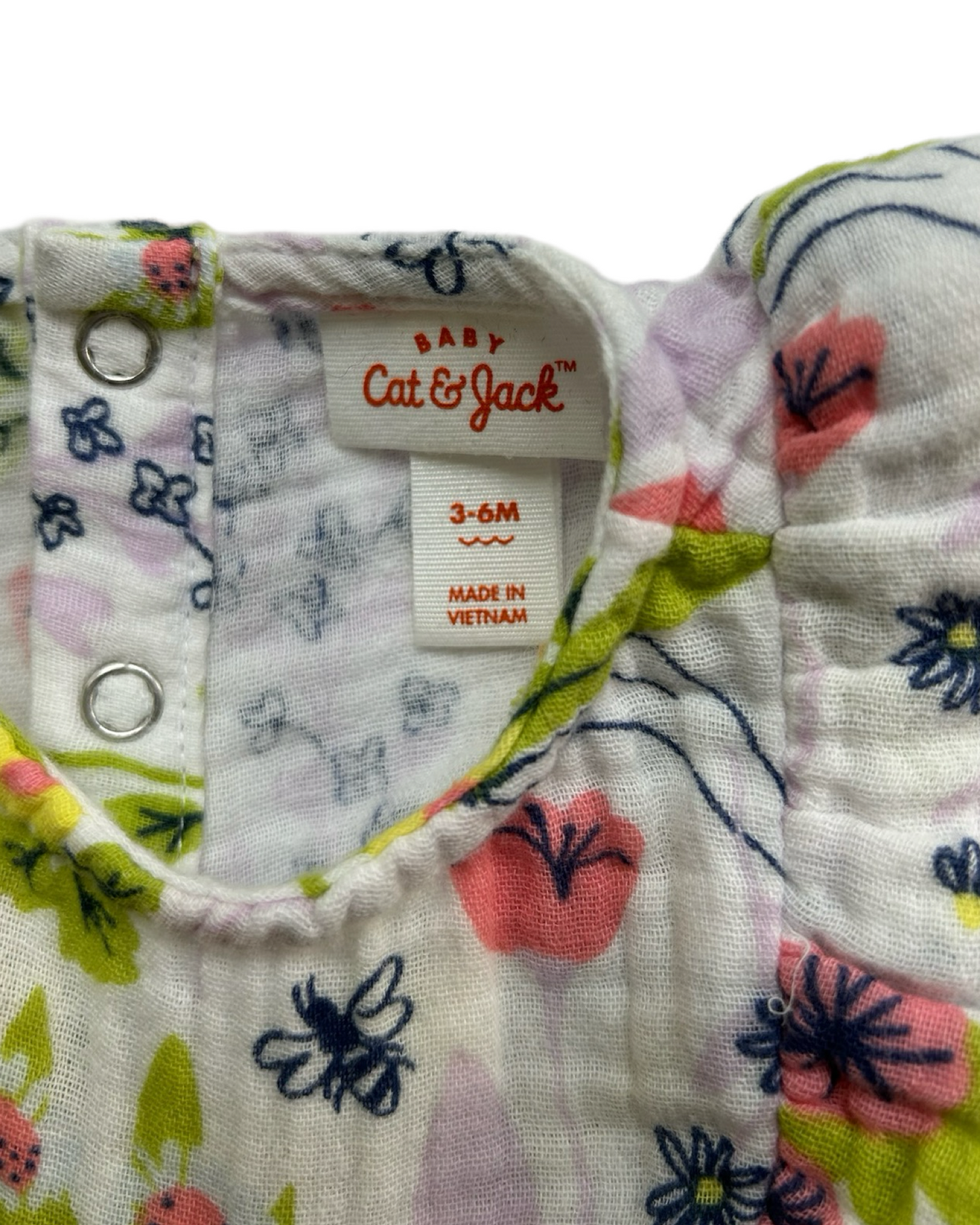 3-6M Baby Girl Cat & Jack Floral Muslin Dress