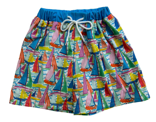 3-4Y Little Boy’s Swim Trunks Life Boats