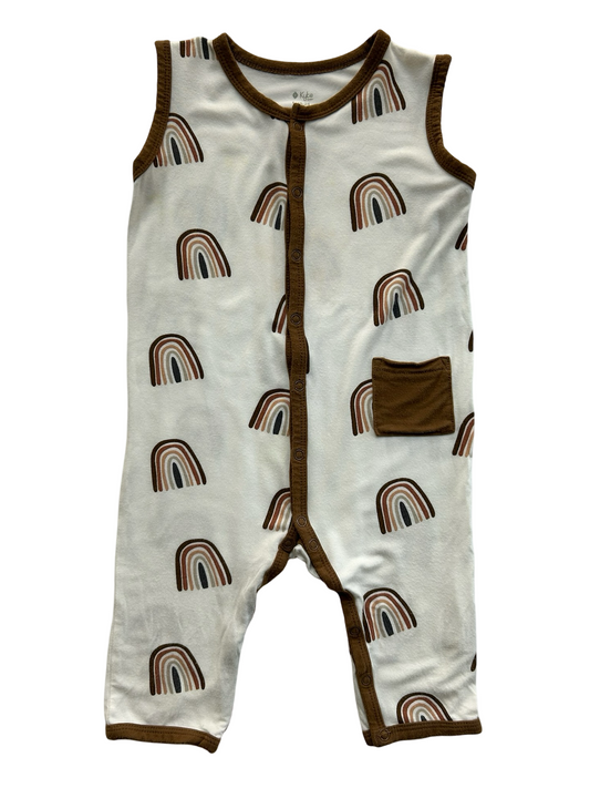 18M-24M Baby Boy / Girl Kyte Baby Bamboo Coffee Rainbow Romper