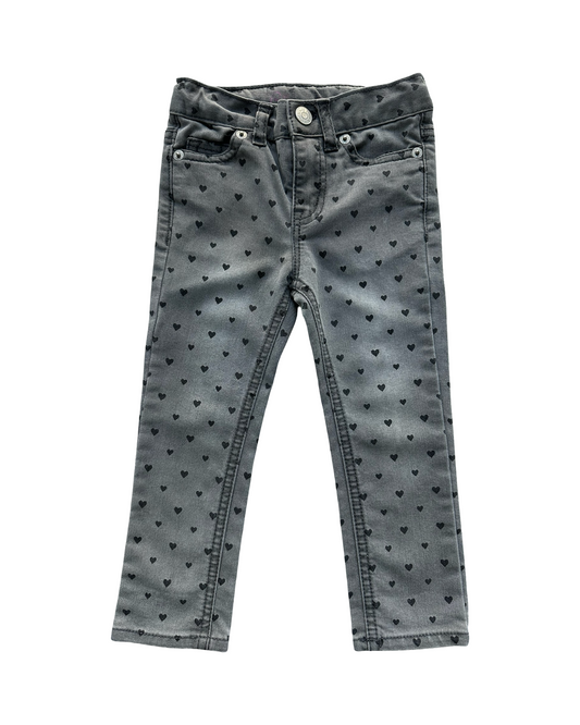 2T Toddler Girl Cherokee With Heart 🖤🖤🖤 Jeans Pants Adjustable Waistband Pockets