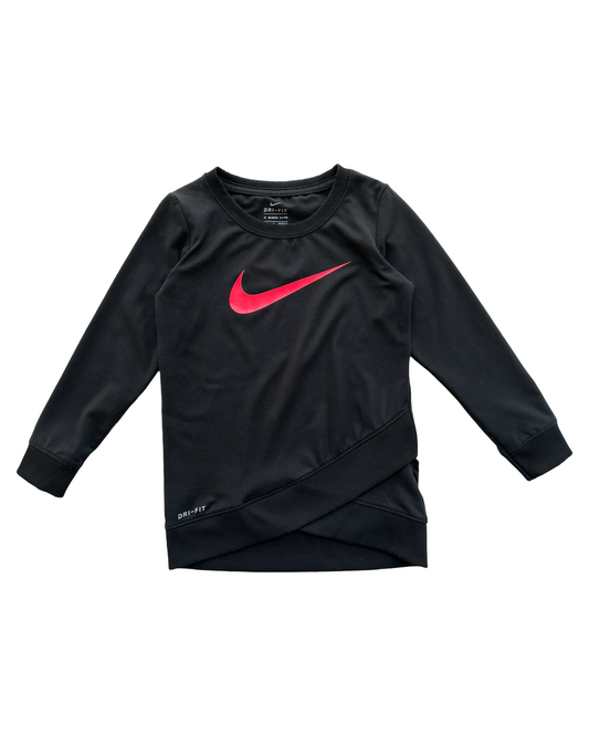 4T Toddler Girl Nike Dri Fit Athletic Long Sleeve Black Shirt / Top