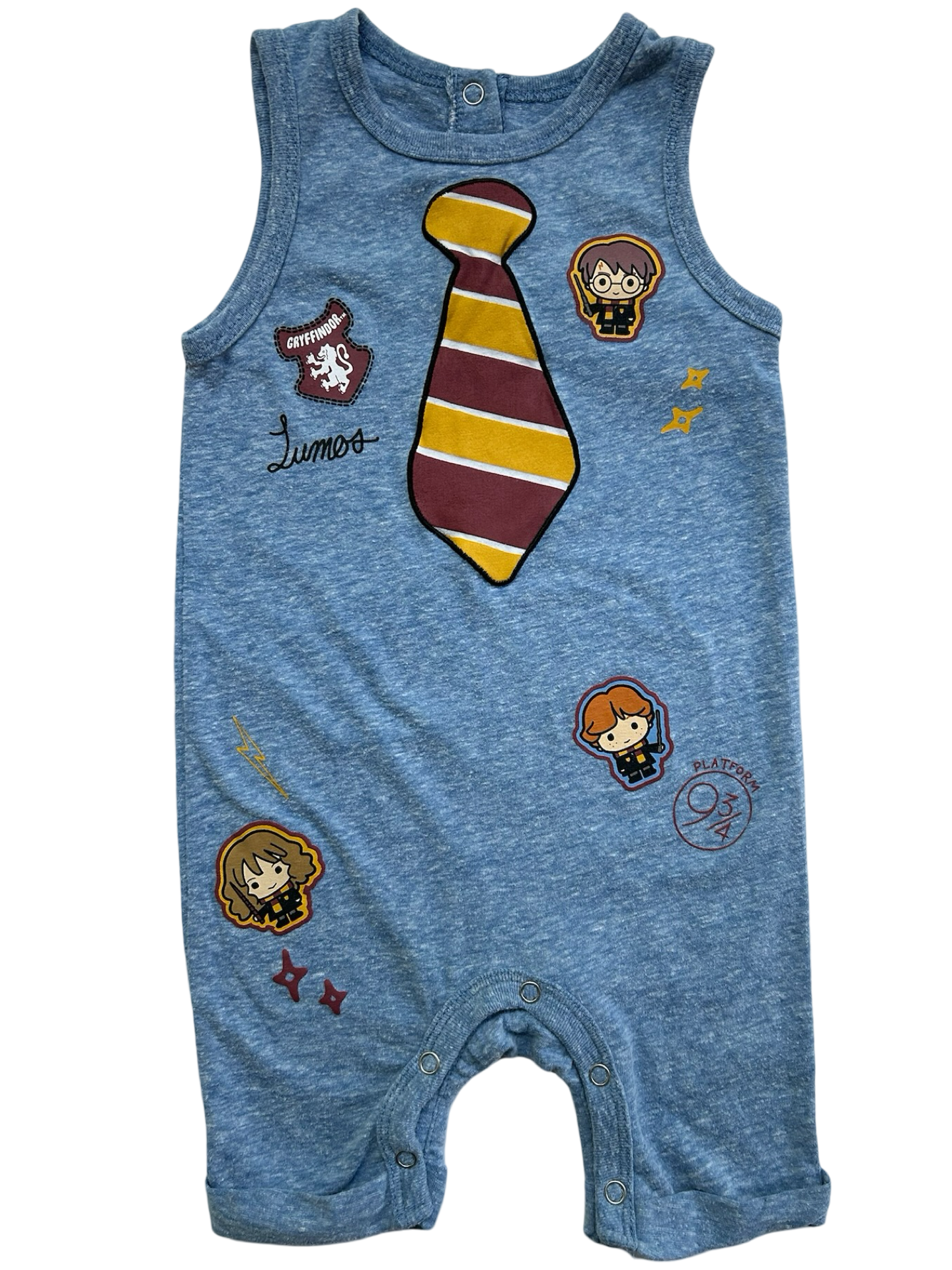 6M-9M Baby Boys Harry Potter Wizarding World Warner Brothers Romper