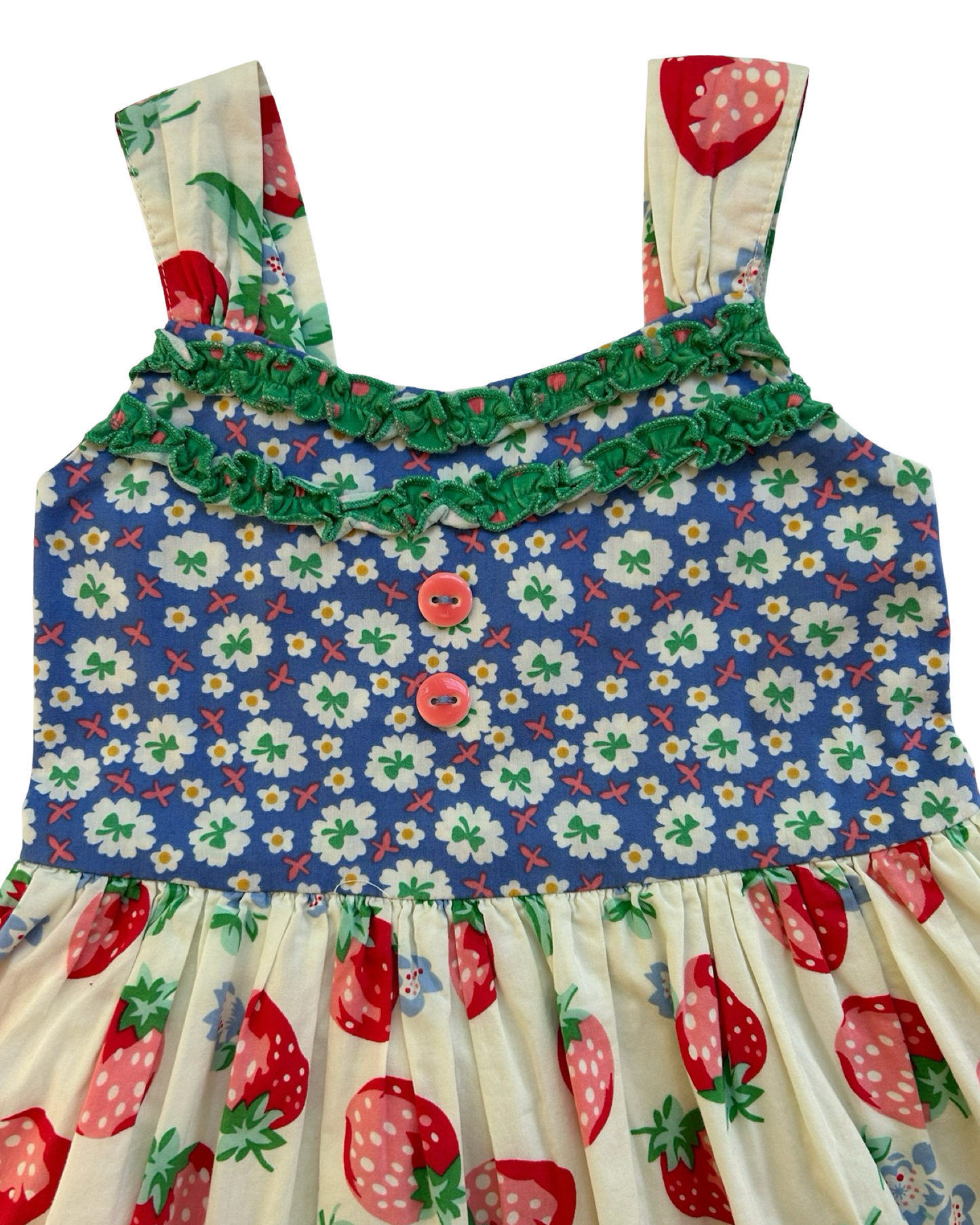 6T Toddler Girls Matilda Jane Strawberry 🍓 🍓 Shoulder Dress