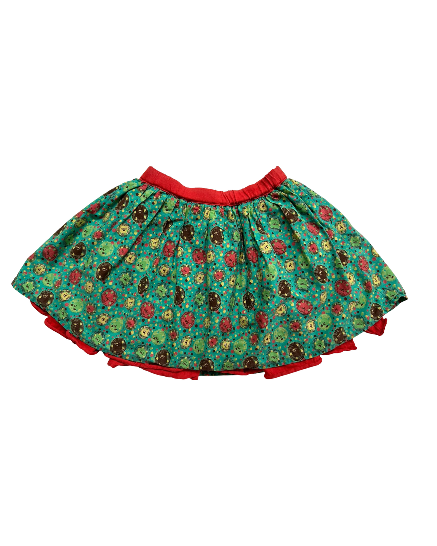 4T Toddler Girls American Girl Wellie Wisher Doll Willa Hedgehog 🦔 Print Meet Skirt.