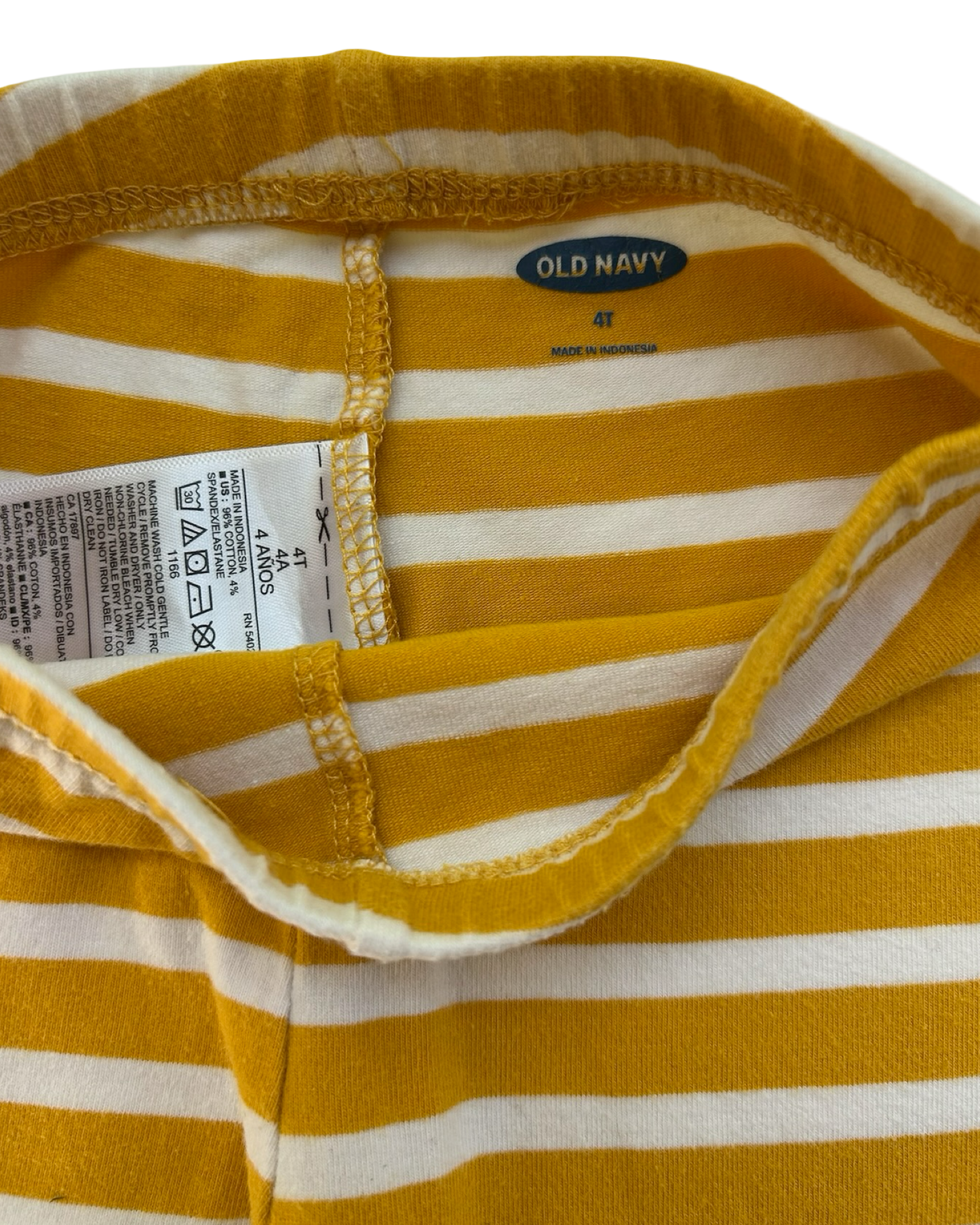 4T Toddlers Girls Old Navy Printed Striped Leggings.