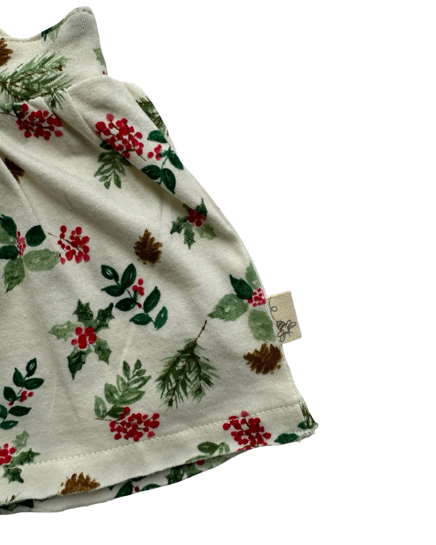 0-3M Baby Girl Burt’s Bees Nature’s Holiday Organic Cotton Dress