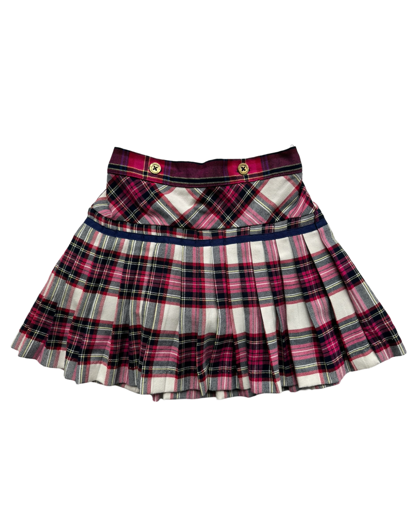 4T Toddler Girl Hartstrings Plaid Pleated Skirt