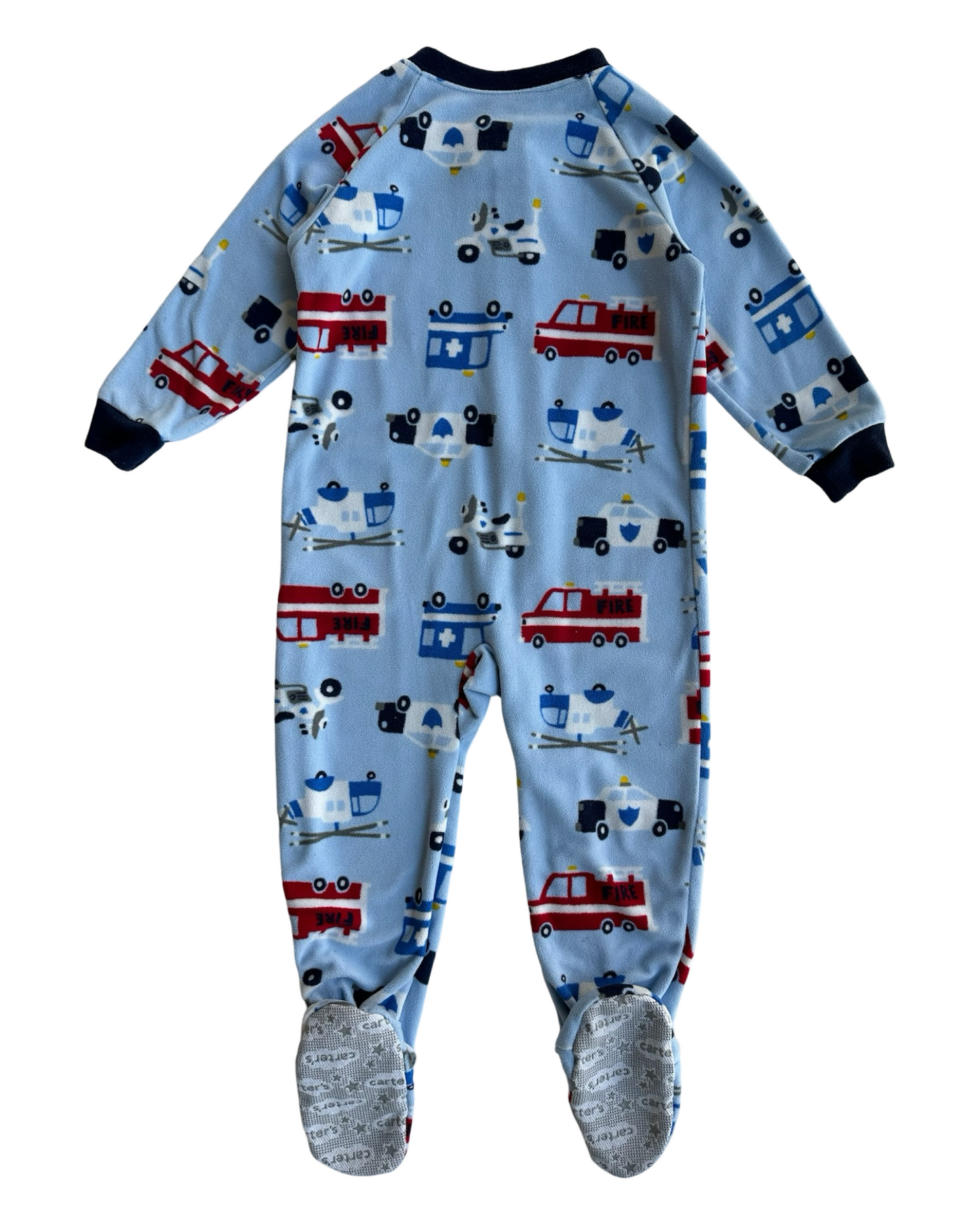 24M Baby Boys Carters Fleece Cars Footed PJs Sleeper.
