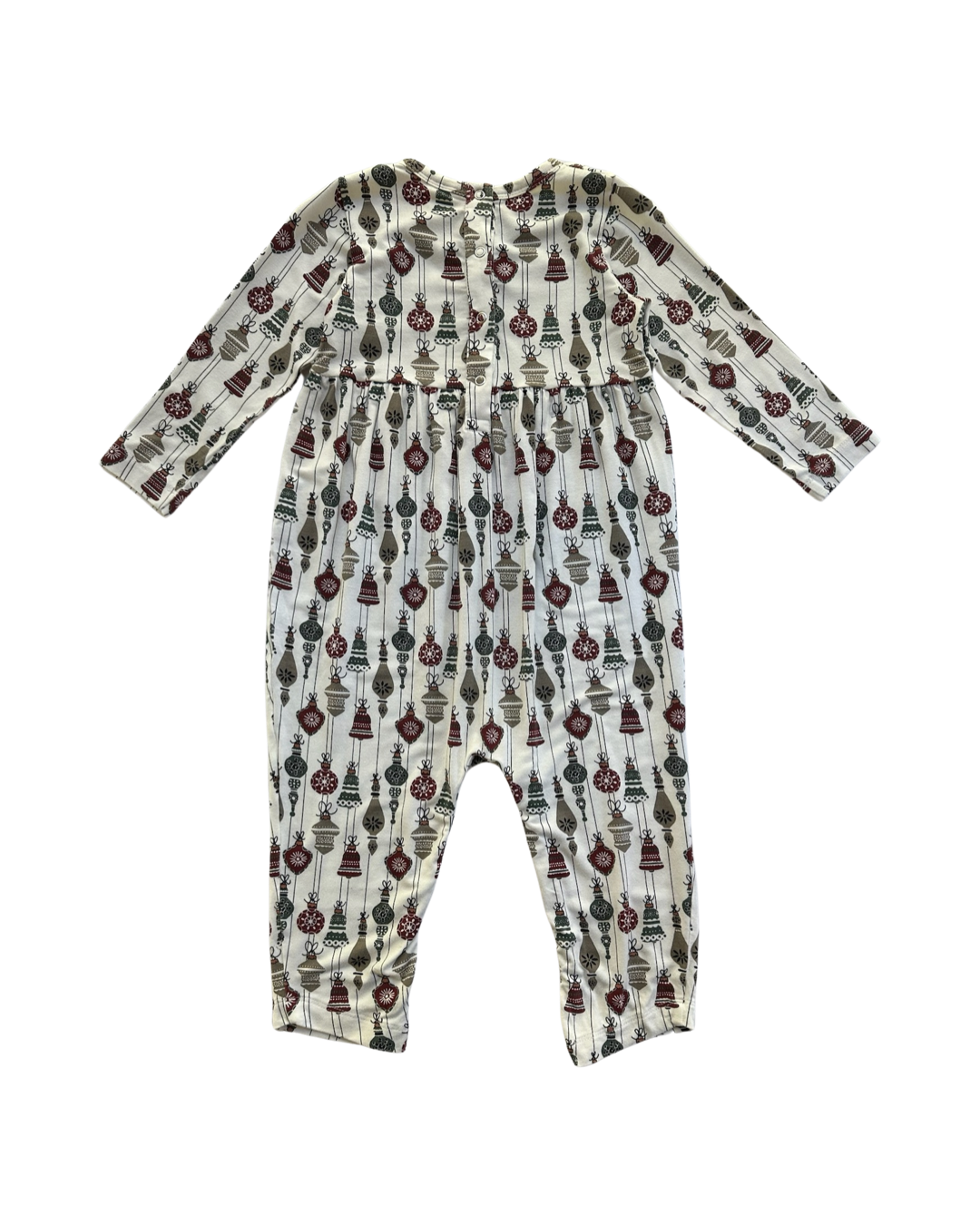 18M-24M Baby Girl Kate Quinn Bamboo Christmas Ornament Romper