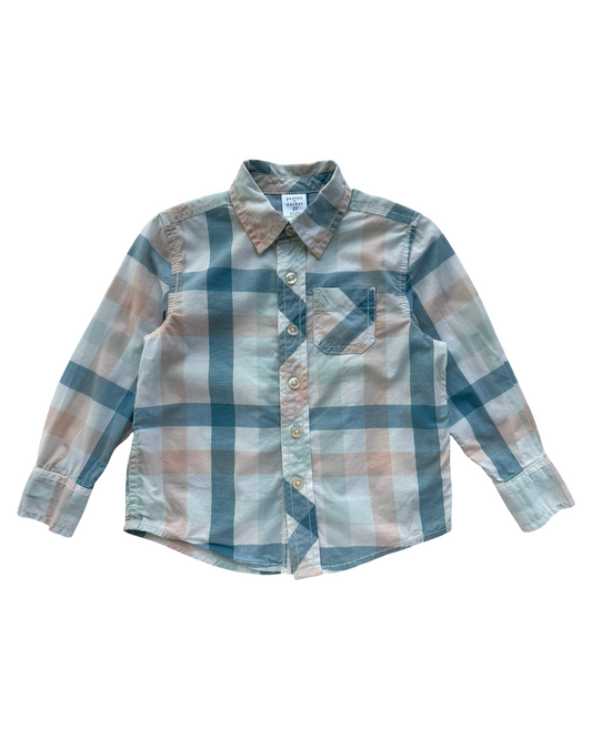 2T Toddler Boys Peyton & Parker Button Down Long Sleeve Shirt