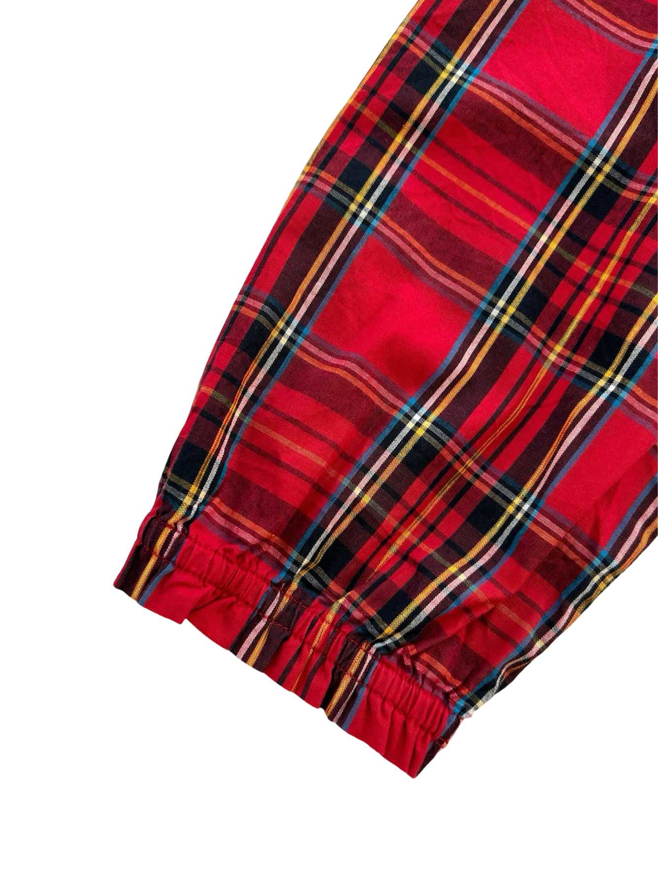 XL 12-13Y Youth Girls Crewcuts By J.Crew Red Plaid Tartan Raffle Cotton Christmas Dress Top.