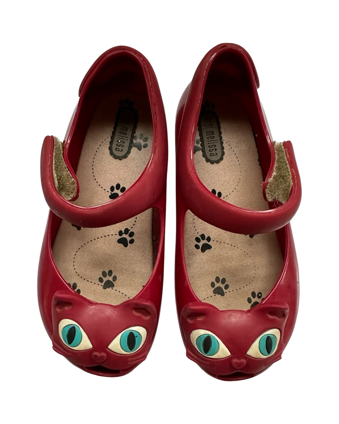 9C Toddler Girl Red Cat Mini Melissa Mary Jane Shoes