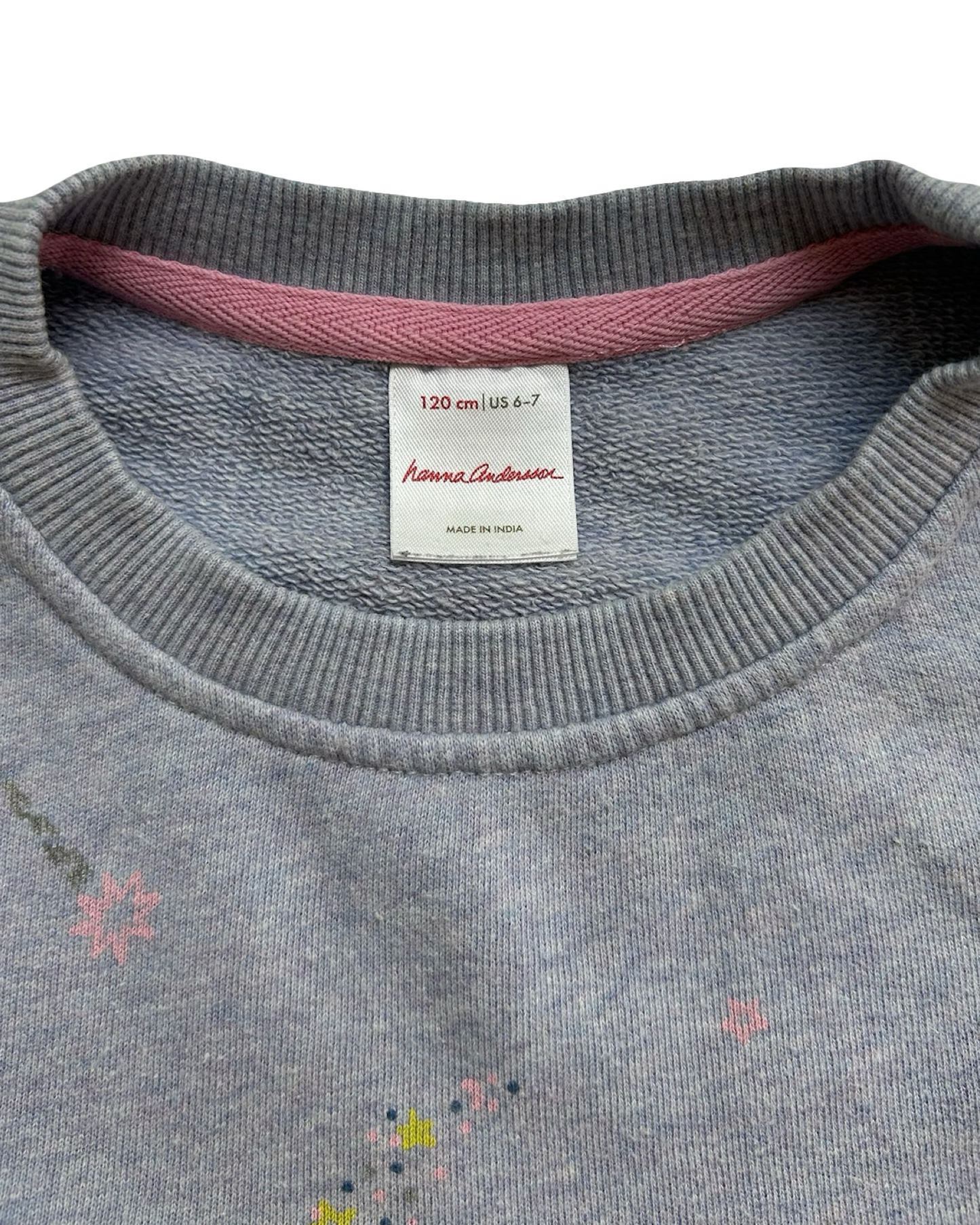 6T-7T Toddler Girls Hanna Andersson Cardigan In French Terry Sweatshirt.