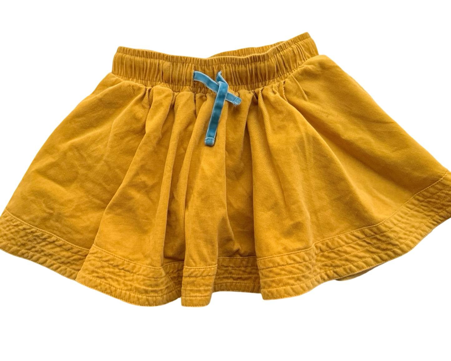 3T / 4T Toddler Girls Mini Boden Mustard Yellow Corduroy Skirt w/ Pockets