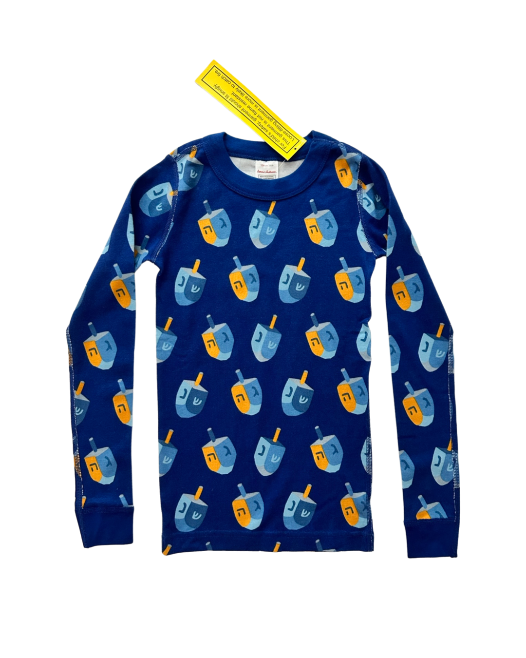 Boys / Girls Size 8Y Youth Hanna Andersson Blue Hanukah Dreidel PJs