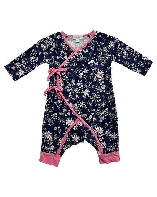 0-3M Baby Girl’s Angel Dear Vintage Floral Sleeve Romper.