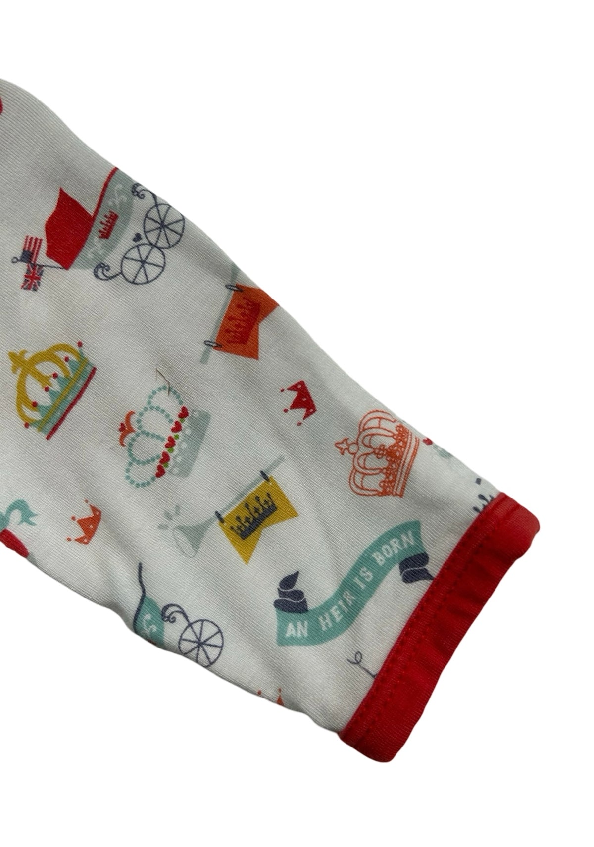 Newborn Baby Boy (5-8 LBS) Magnetic Me Baby’s An Heir is Born Modal Royal Baby Footed Sleeper Pajama