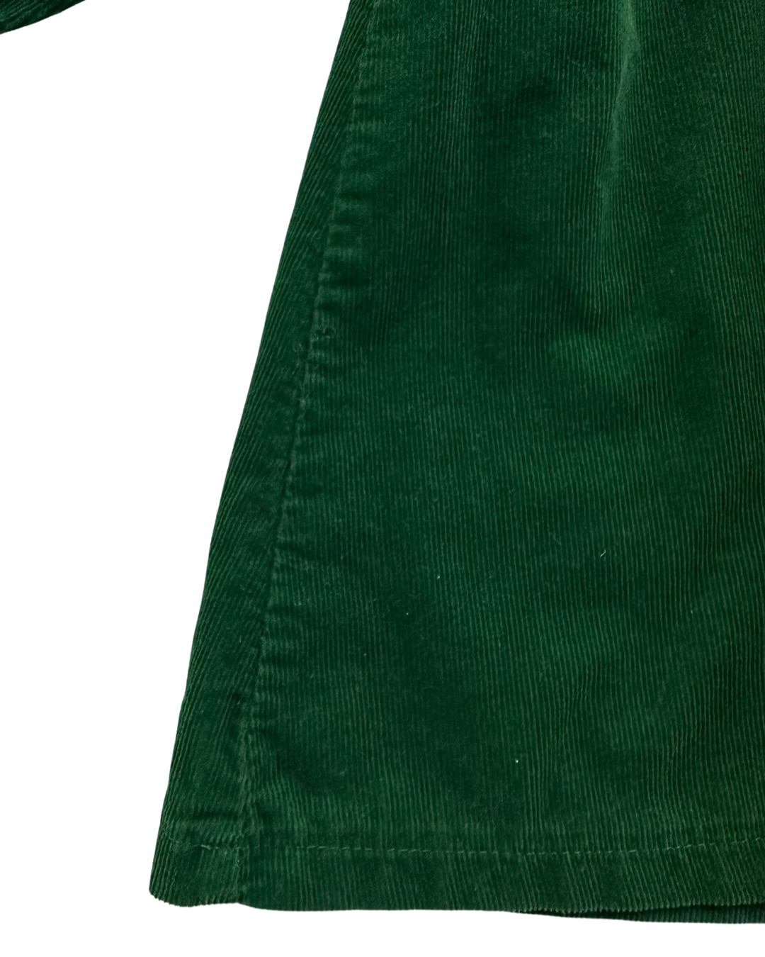 18M Baby Girl Sweet Heart Rose Green Corduroy Smocked Santa Christmas Dress