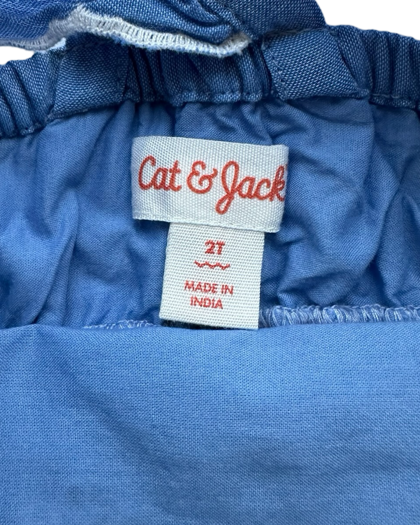 2T Toddler Girls Cat & Jack Floral Cut Out Desing Flutter Sleeve Eyelet Dress.