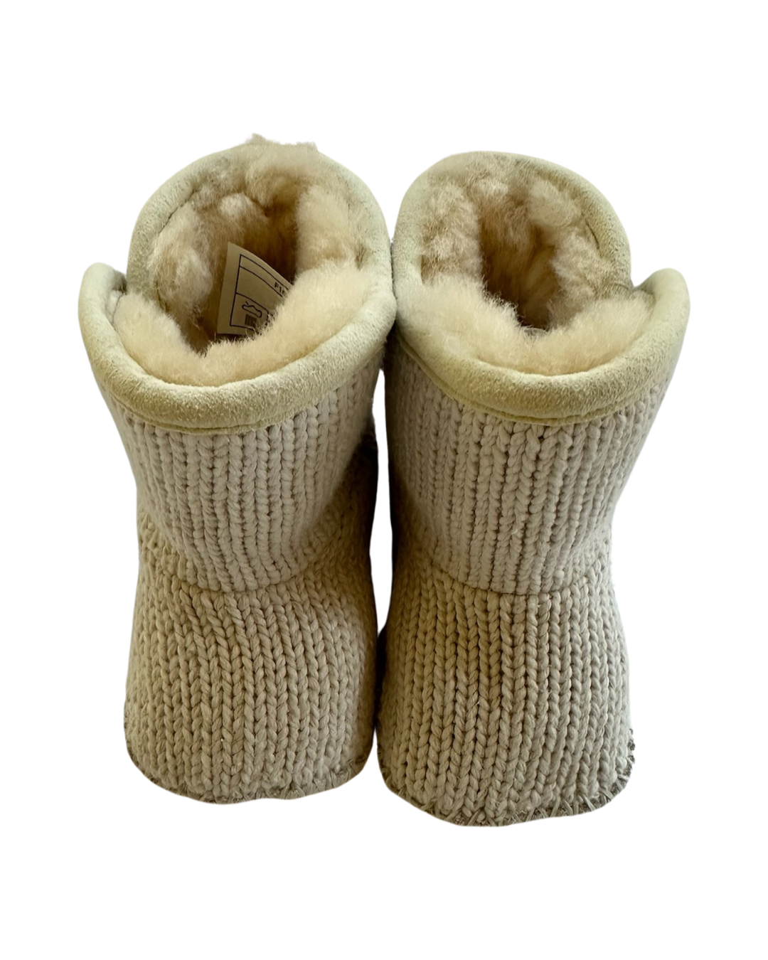 0/1C Baby Girl Cream  Knit UGG Baby Snow Boots